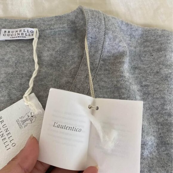 Brunello Cucinelli Cashmere Sweater with monili - NWT - Picture 3 of 4